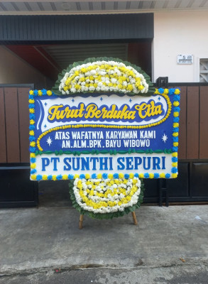 Papan Bunga Duka di Soyo Jaya